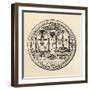 Masonic Seal, 1802, from 'The History of Freemasonry, Volume III', Published by Thomas C. Jack,…-null-Framed Giclee Print