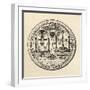 Masonic Seal, 1802, from 'The History of Freemasonry, Volume III', Published by Thomas C. Jack,…-null-Framed Giclee Print