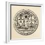 Masonic Seal, 1802, from 'The History of Freemasonry, Volume III', Published by Thomas C. Jack,…-null-Framed Giclee Print