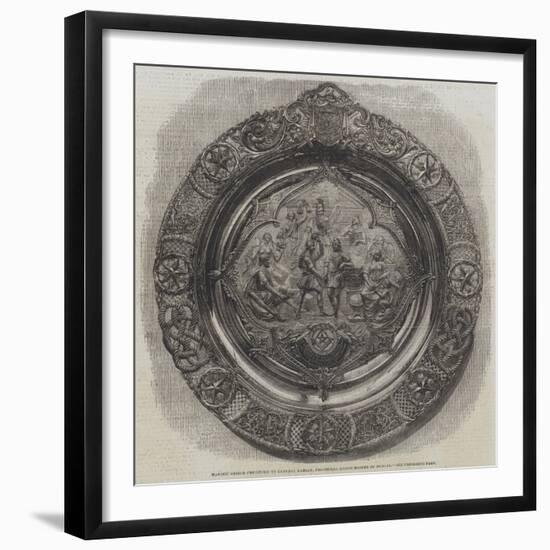 Masonic Shield Presented to General Ramsay, Provincial Grand Master of Bengal-null-Framed Giclee Print