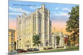 Masonic Temple, Detroit, Michigan-null-Mounted Premium Giclee Print