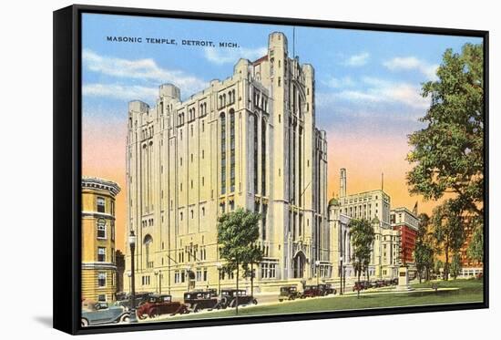 Masonic Temple, Detroit, Michigan-null-Framed Stretched Canvas