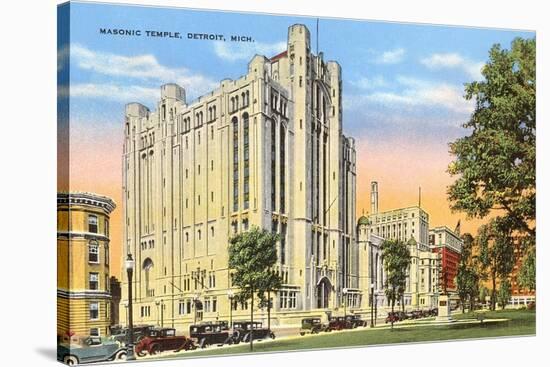 Masonic Temple, Detroit, Michigan-null-Stretched Canvas