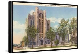 Masonic Temple, Detroit, Michigan-null-Framed Stretched Canvas