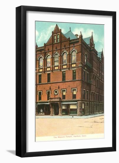 Masonic Temple, Hartford, Connecticut-null-Framed Art Print