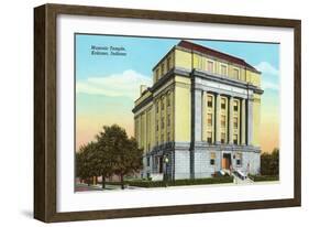 Masonic Temple, Kokomo, Indiana-null-Framed Art Print