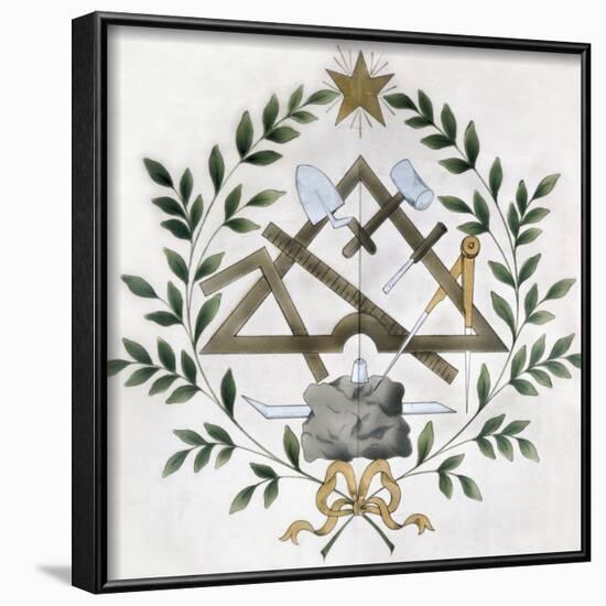 Masonic Tools-null-Framed Art Print