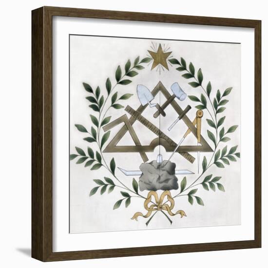 Masonic Tools-null-Framed Art Print