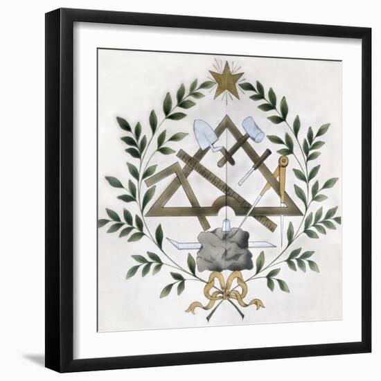 Masonic Tools-null-Framed Art Print