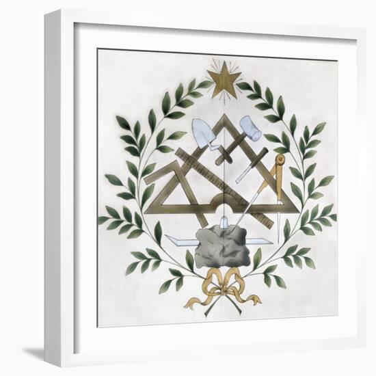 Masonic Tools-null-Framed Art Print