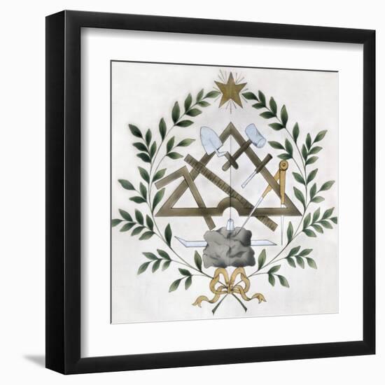 Masonic Tools-null-Framed Art Print