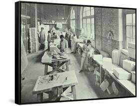 Masonry Students, School of Building, Brixton, London, 1911-null-Framed Stretched Canvas