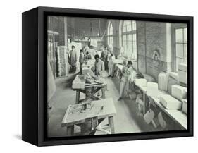 Masonry Students, School of Building, Brixton, London, 1911-null-Framed Stretched Canvas