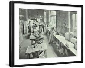 Masonry Students, School of Building, Brixton, London, 1911-null-Framed Photographic Print