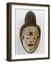 Masque blanc de la belle jeune fille Mukuyi-null-Framed Giclee Print