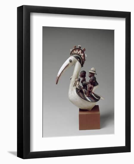 Masque cimier zoomorphe-null-Framed Premium Giclee Print