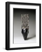 Masque du N'domo à huit cornes-null-Framed Premium Giclee Print