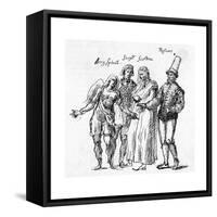 Masque, I.Jones' Costumes-Inigo Jones-Framed Stretched Canvas