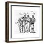 Masque, I.Jones' Costumes-Inigo Jones-Framed Giclee Print