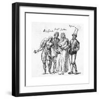 Masque, I.Jones' Costumes-Inigo Jones-Framed Giclee Print