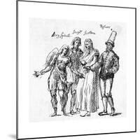 Masque, I.Jones' Costumes-Inigo Jones-Mounted Giclee Print