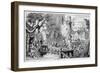 Masque in the Palace Garden of the Tower of London, 1840-George Cruikshank-Framed Giclee Print