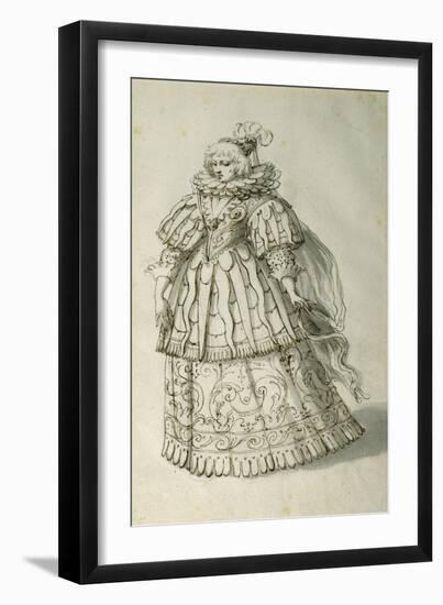Masquer, C.1638-Inigo Jones-Framed Giclee Print