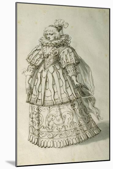 Masquer, C.1638-Inigo Jones-Mounted Giclee Print
