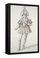 Masquer with Feathers and Plume-Inigo Jones-Framed Stretched Canvas