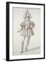 Masquer with Feathers and Plume-Inigo Jones-Framed Giclee Print