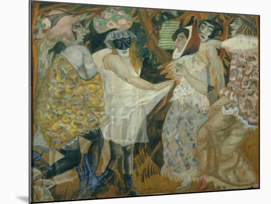 Masquerade, 1913-1914-Boris Dmitryevich Grigoriev-Mounted Giclee Print