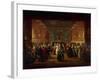 Masquerade at King's Theatre in London, Ca 1724-Giuseppe Grisoni-Framed Giclee Print