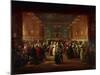 Masquerade at King's Theatre in London, Ca 1724-Giuseppe Grisoni-Mounted Giclee Print