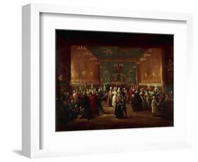 Masquerade at King's Theatre in London, Ca 1724-Giuseppe Grisoni-Framed Giclee Print