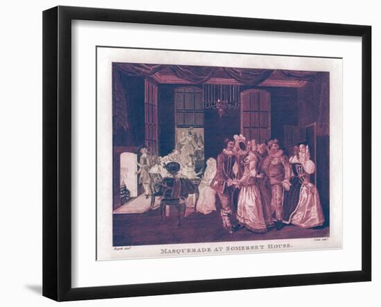 Masquerade at Somerset House by William Hogarth-William Hogarth-Framed Giclee Print