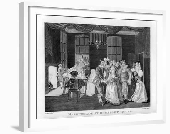 Masquerade at Somerset House by William Hogarth-William Hogarth-Framed Giclee Print