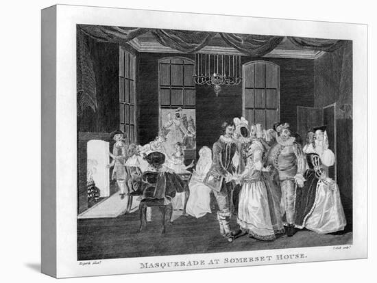 Masquerade at Somerset House by William Hogarth-William Hogarth-Stretched Canvas