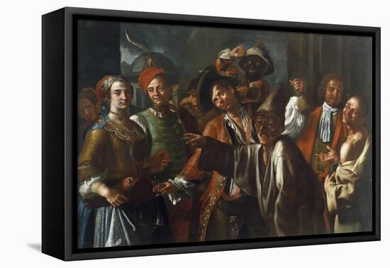 Masquerade, Ca 1750-Giuseppe Bonito-Framed Stretched Canvas