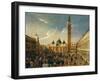 Masquerade in Saint Mark's Square, Venice, Italy, on Last Day of Carnival-Gabriele Bella-Framed Giclee Print