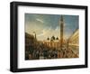Masquerade in Saint Mark's Square, Venice, Italy, on Last Day of Carnival-Gabriele Bella-Framed Giclee Print