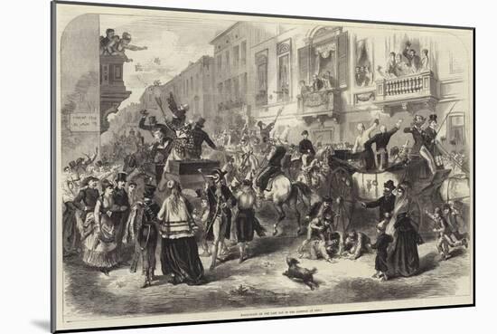 Masquerade on the Last Day of the Carnival at Genoa-null-Mounted Giclee Print