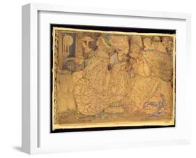 Masqueraders, 1922-Annie French-Framed Giclee Print