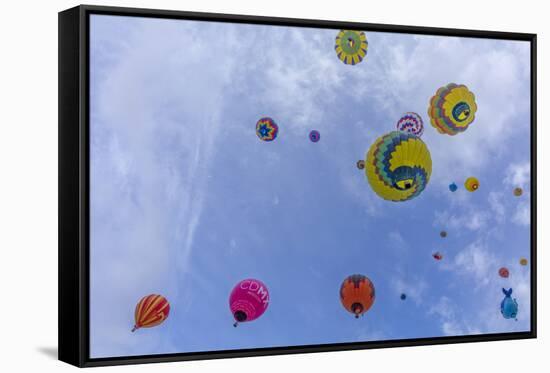 Mass Ascension at the Albuquerque Balloon Fiesta in Albuquerque, New Mexico, Usa-Chuck Haney-Framed Stretched Canvas