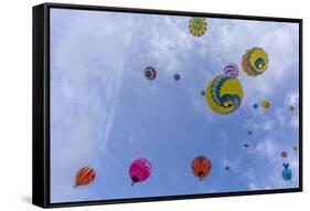 Mass Ascension at the Albuquerque Balloon Fiesta in Albuquerque, New Mexico, Usa-Chuck Haney-Framed Stretched Canvas