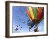 Mass Ascension at the Albuquerque Hot Air Balloon Fiesta, New Mexico, USA-William Sutton-Framed Photographic Print