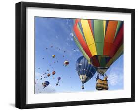 Mass Ascension at the Albuquerque Hot Air Balloon Fiesta, New Mexico, USA-William Sutton-Framed Photographic Print