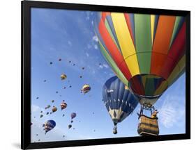 Mass Ascension at the Albuquerque Hot Air Balloon Fiesta, New Mexico, USA-William Sutton-Framed Photographic Print