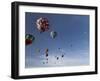 Mass Ascension at the Albuquerque Hot Air Balloon Fiesta, New Mexico, USA-William Sutton-Framed Photographic Print