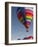 Mass Ascension at the Albuquerque Hot Air Balloon Fiesta, New Mexico, USA-William Sutton-Framed Photographic Print