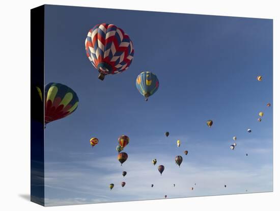 Mass Ascension at the Albuquerque Hot Air Balloon Fiesta, New Mexico, USA-William Sutton-Stretched Canvas
